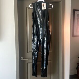 Naked wardrobe “oil spill” jumpsuit